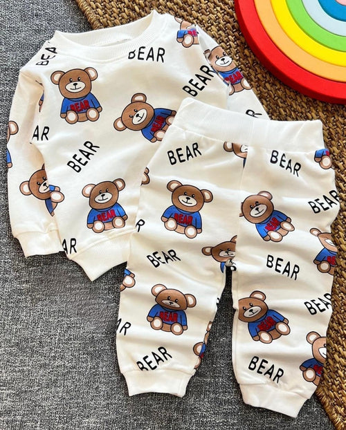 Bear Summer Baby Tracksuit — 2-Piece Cotton Set