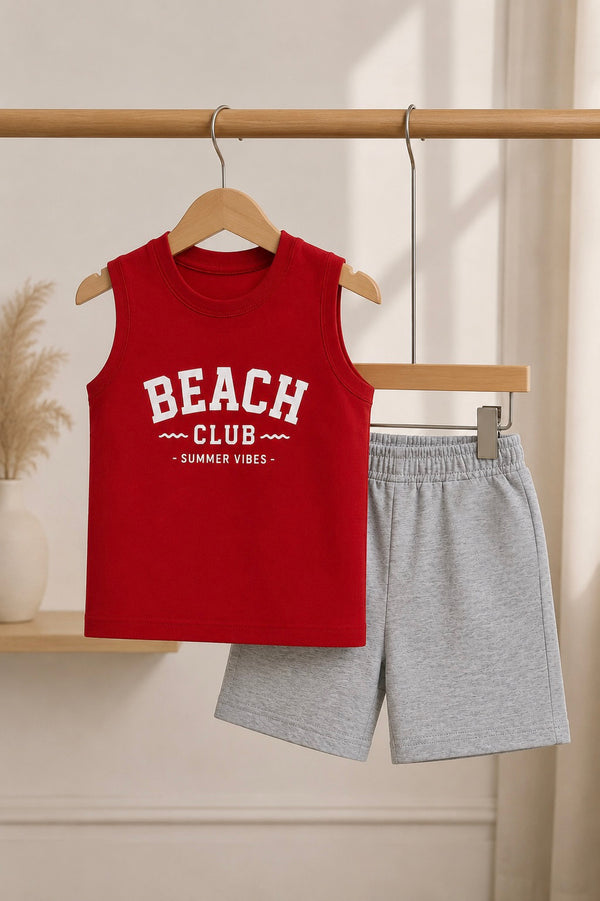 Beach Club Summer Set | Unisex Kids Cotton Outfit