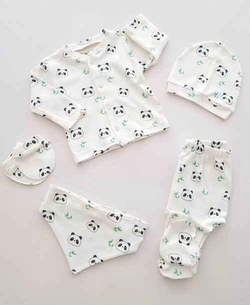 Panda 5-Piece Baby Pajama Set