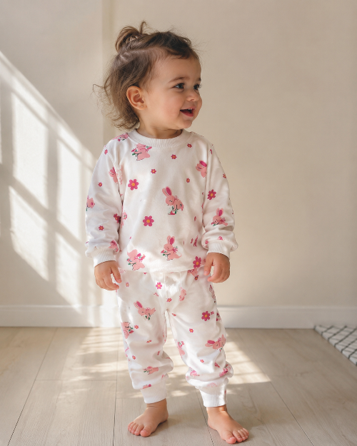Bunny Baby set — 2-Piece Cotton summer Set