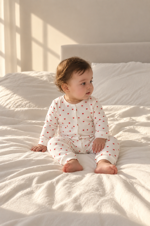 Tiny Hearts Baby Romper