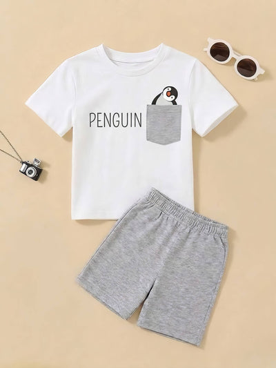 Penguin 2-Piece Summer Set for Kids