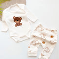 Teddy Bear Baby Tracksuit — 2-Piece Cotton Set