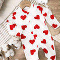 Red Hearts Baby Romper