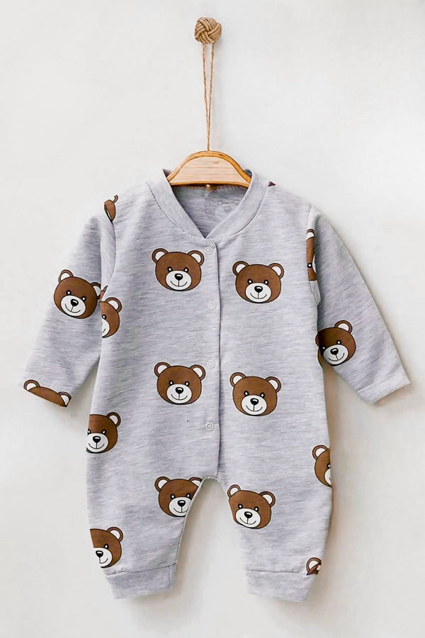 Teddy Bear Baby Romper — Premium Cotton
