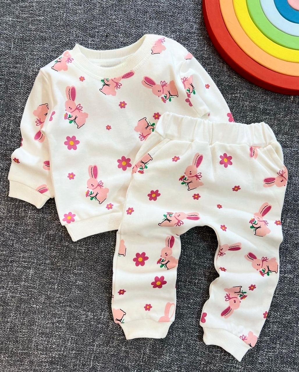 Bunny Baby Tracksuit — 2-Piece Cotton Set