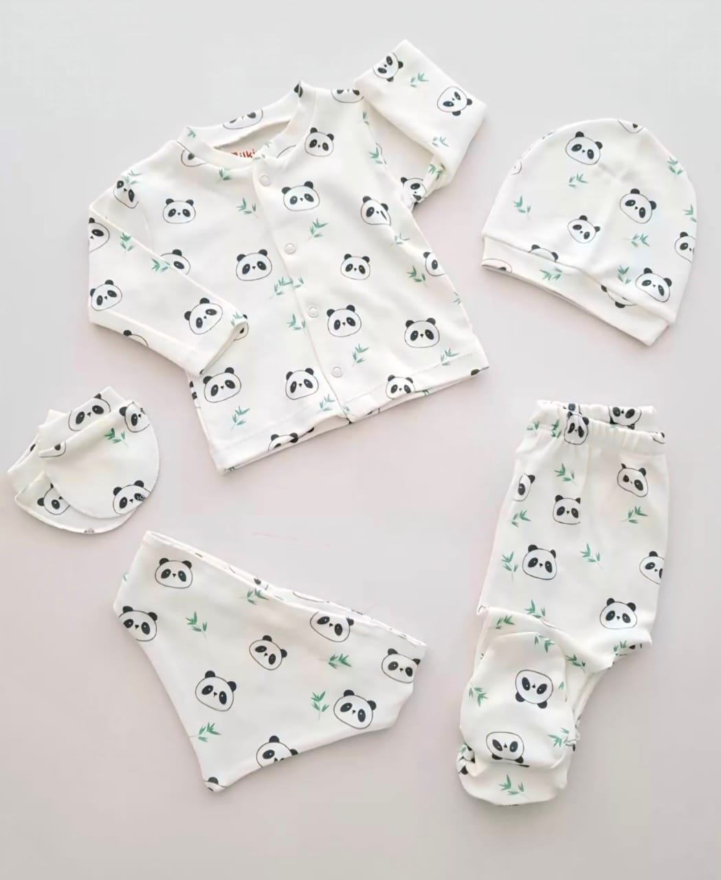 Panda 5-Piece Baby Pajama Set