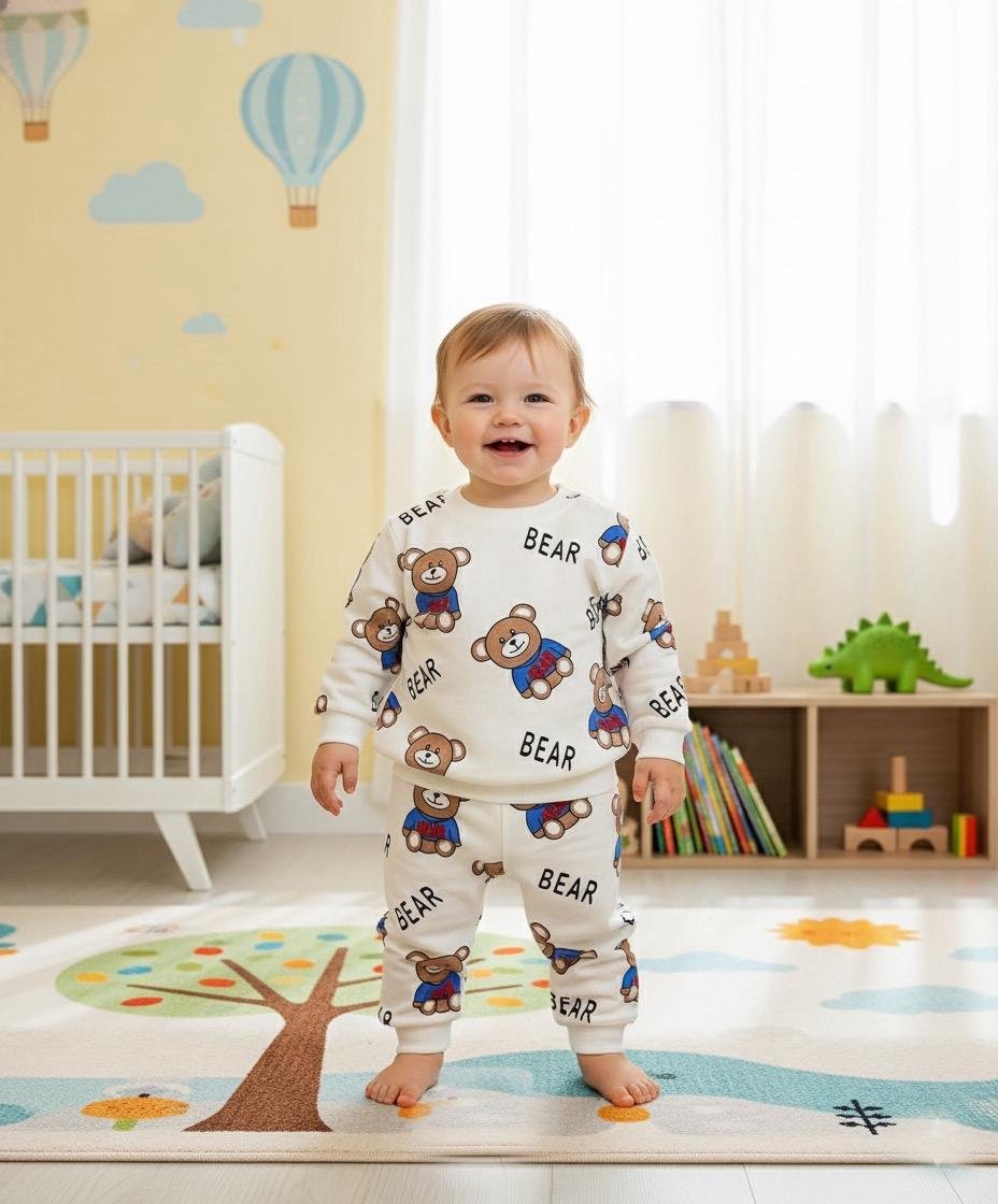 Bear Summer Baby Tracksuit — 2-Piece Cotton Set