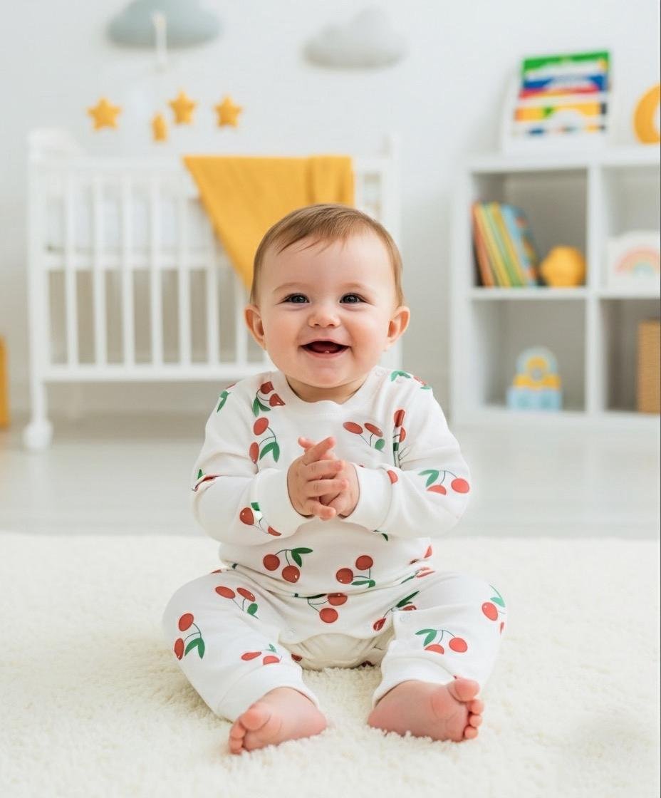 Cherry Baby Romper