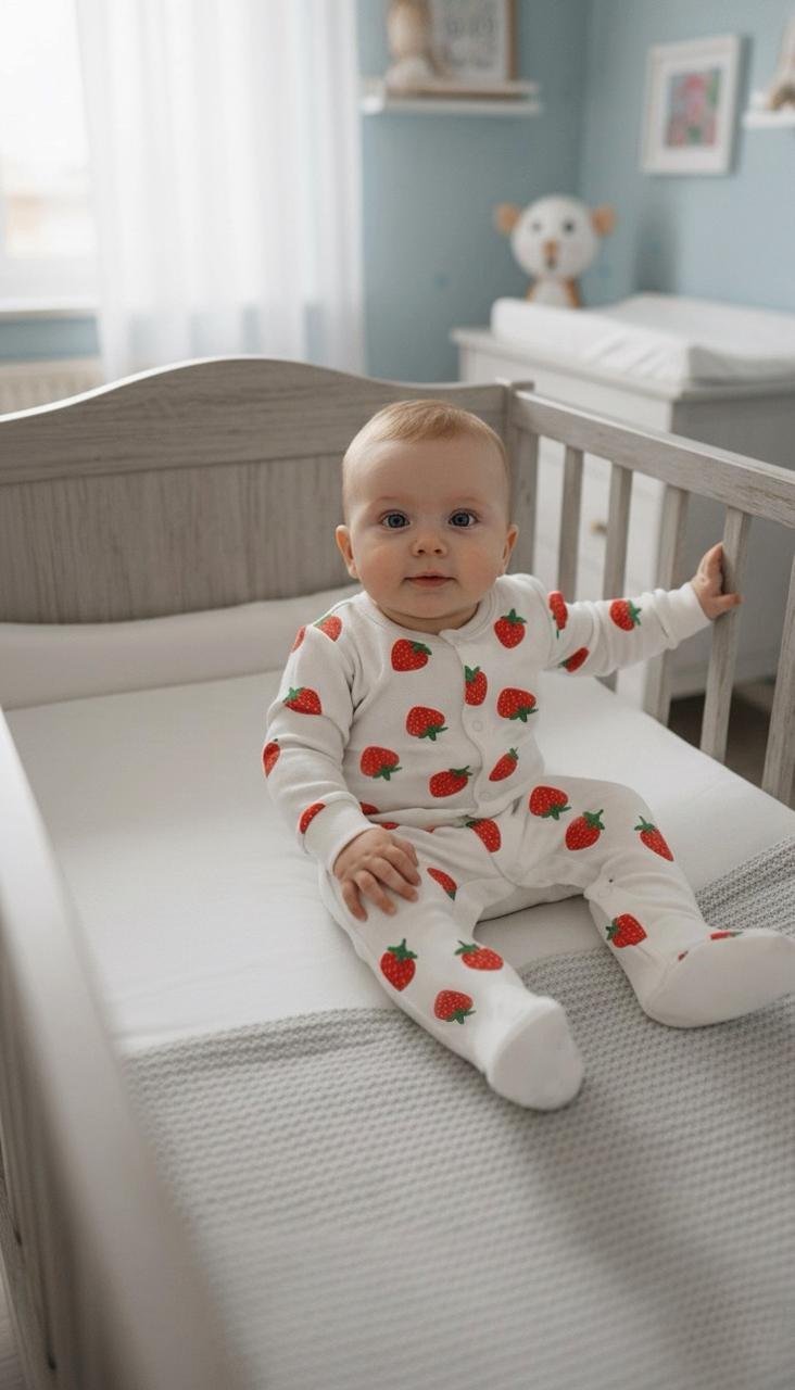Strawberry Summer Baby Romper — Premium Cotton