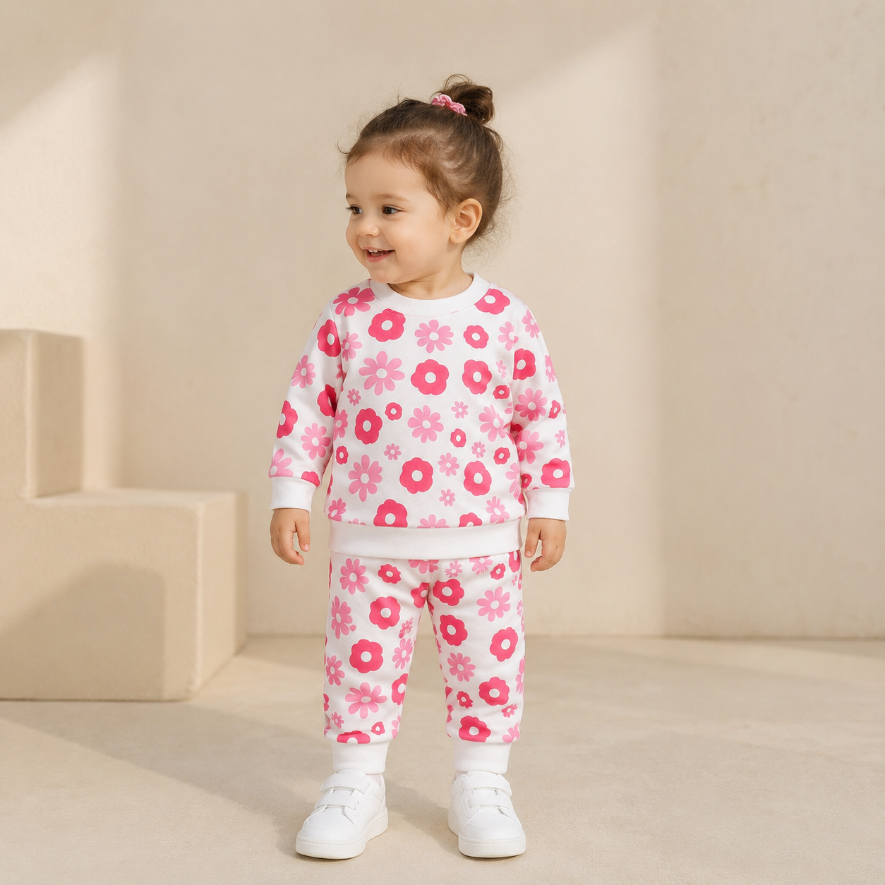 Floral Girls' Summer Baby Tracksuit — Soft Cotton