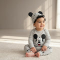 Grey Mickey Mouse Baby Tracksuit — 2-Piece Set