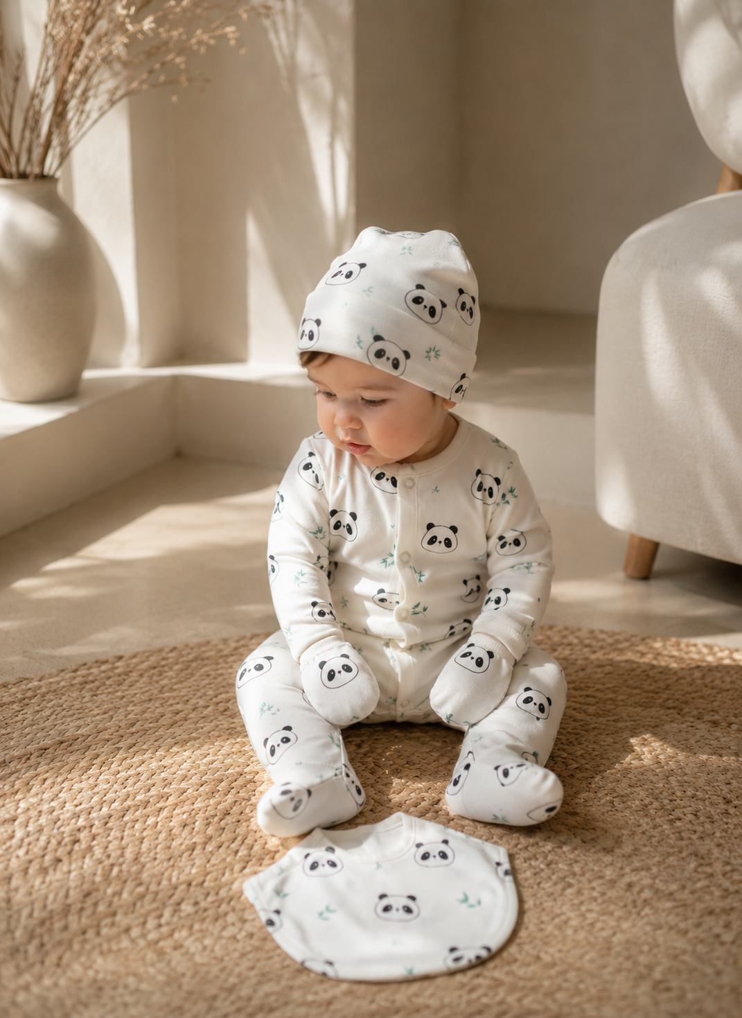 Panda 5-Piece Baby Pajama Set