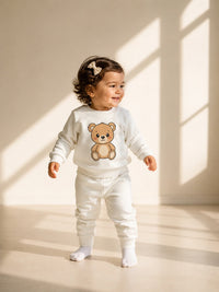 Bear Hug -melton fabric Winter Baby Tracksuit (unisex)