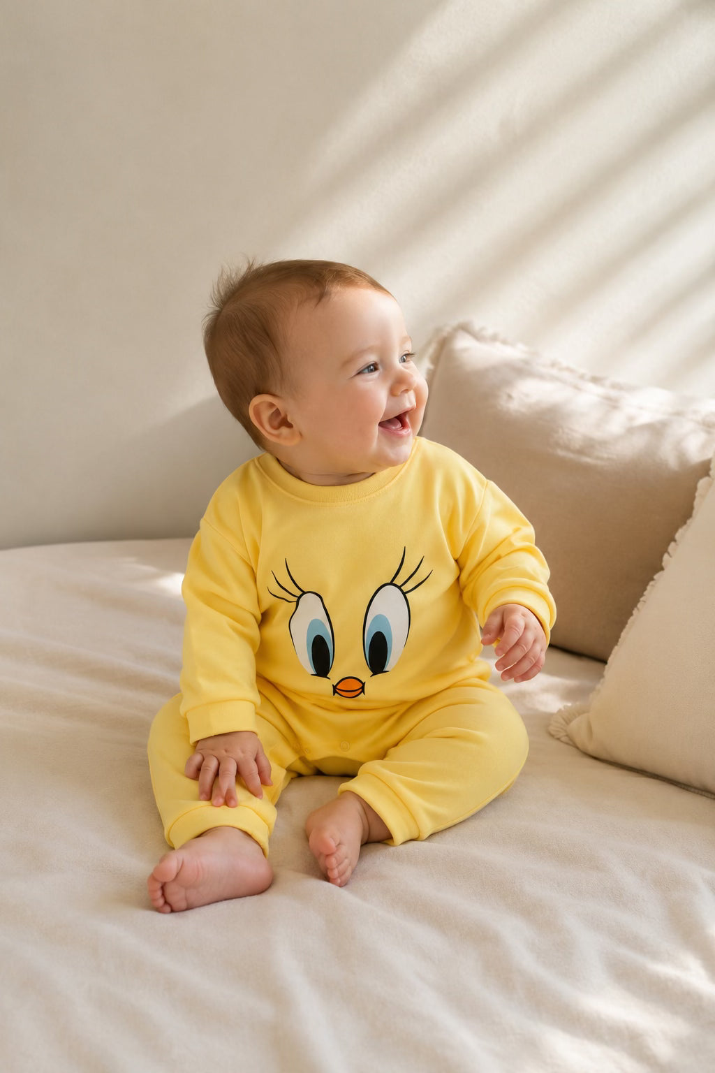 Yellow Tweety Bird Baby Romper