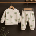 Coffee Teddy Bear Baby set— 2-Piece cotton  Set