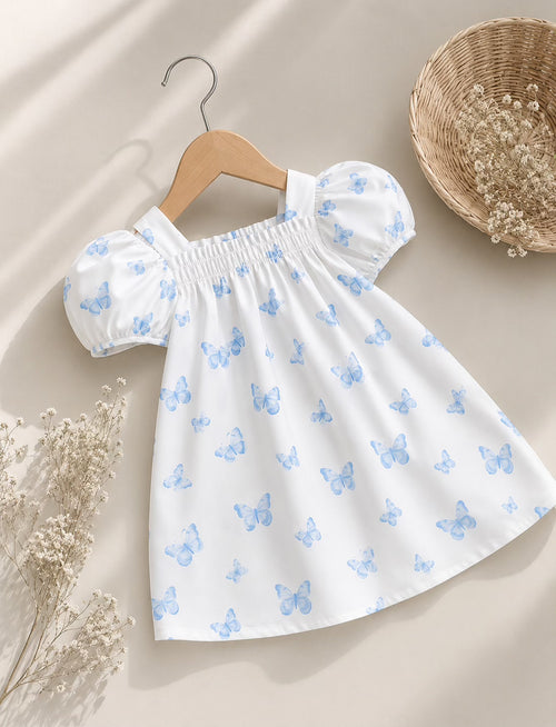 Blue Butterfly Rosaline Dress