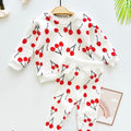 Cherry Summer Baby Tracksuit — 2-Piece Cotton Set
