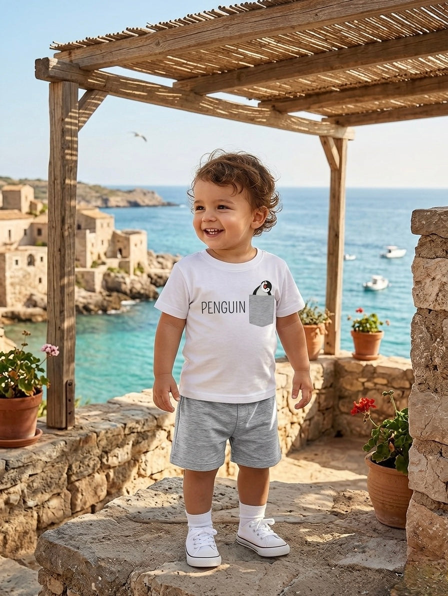 Penguin 2-Piece Summer Set for Kids