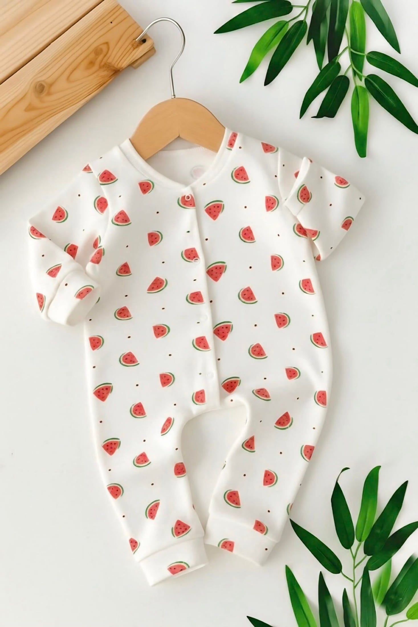 Sweet Melon Baby Romper — Soft Summer Cotton