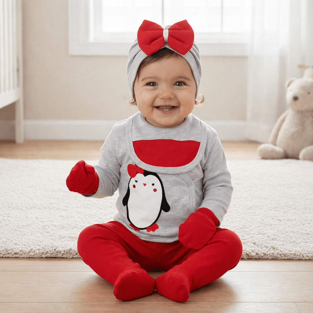 Baby Penguin 5-Piece Summer Cotton Set
