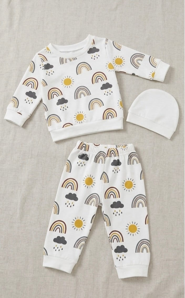 Rainbow Dreams 3-Piece Baby Set
