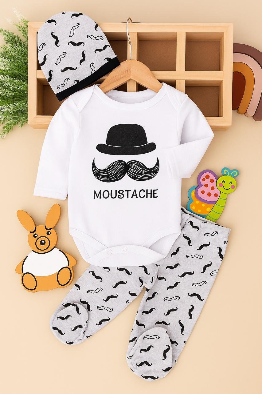 Cotton Baby Tracksuit with Ear Hood — Spring/Summer