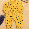 Yellow Arrows Baby Romper — Soft Cotton