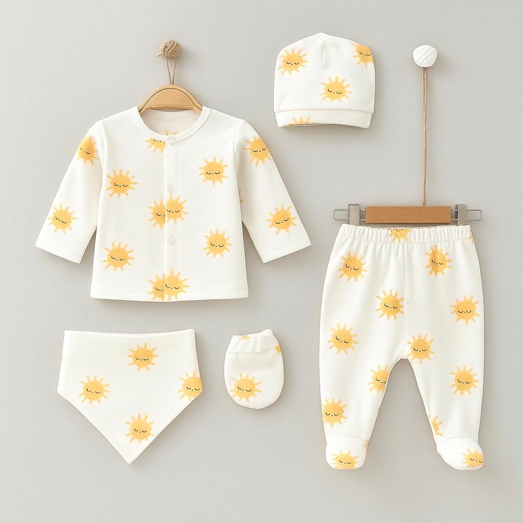 Sunshine Morning 5-Piece Pajama Set