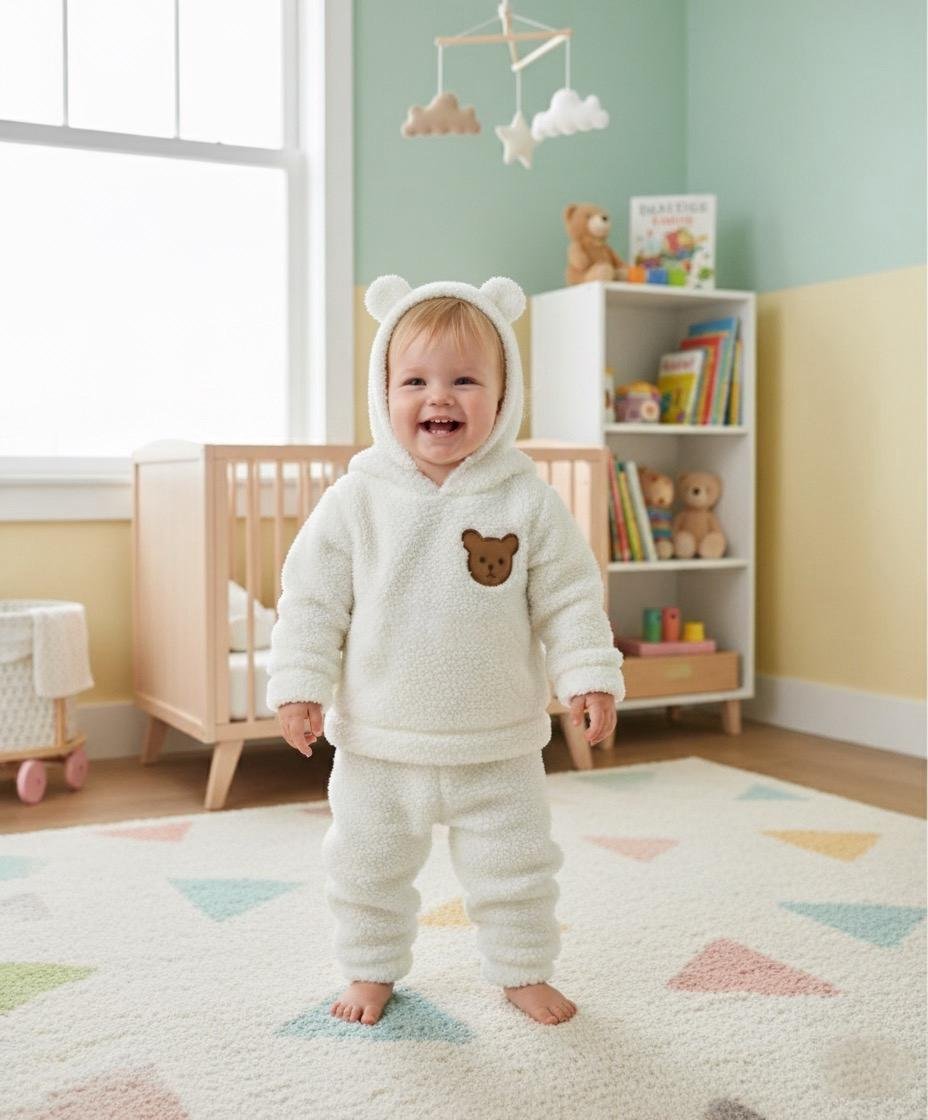 Polar Bear Luxury Winter Baby Onesie