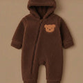 Polar Bear Fur Winter Baby Romper — Double Thermal Insulation