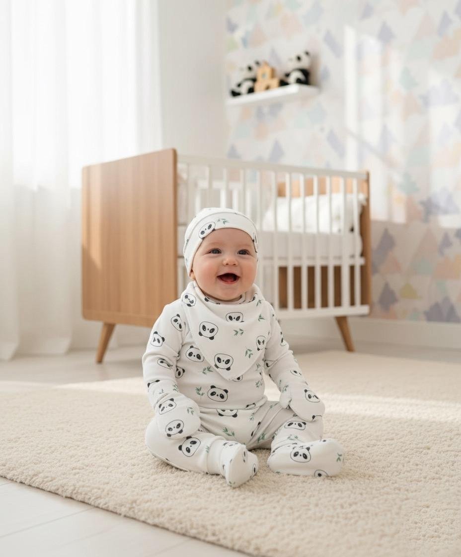 Panda 5-Piece Baby Pajama Set